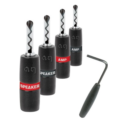 AudioQuest SureGrip BFA Silver Banana Plugs (2 Pairs)