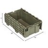 Quantum Storage Systems Heavy Duty Attached Top Container, 20"W X 11-1/2"D X 7-1/2"H Overall Size, 0.5 Cu.Ft. Volume, Recessed - 2 of 2