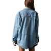 Imily Bela Casual V Neck Denim Shirt Jacket Long Sleeve Womens Wardrobe Essential - 2 of 4