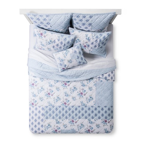 Blue Dascha Patchwork Quilt Simply Shabby Chic Target