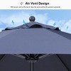 PURPLE LEAF Patio Umbrella Outdoor Table Umbrella Aluminum Frame Market Umbrella Sun Umbrella with 8 Sturdy Ribs - 2 of 4