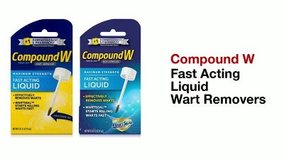 Compound W Wart Remover, Maximum Strength, Fast-Acting Liquid, 0.31-Ounce  (Pack of 2)