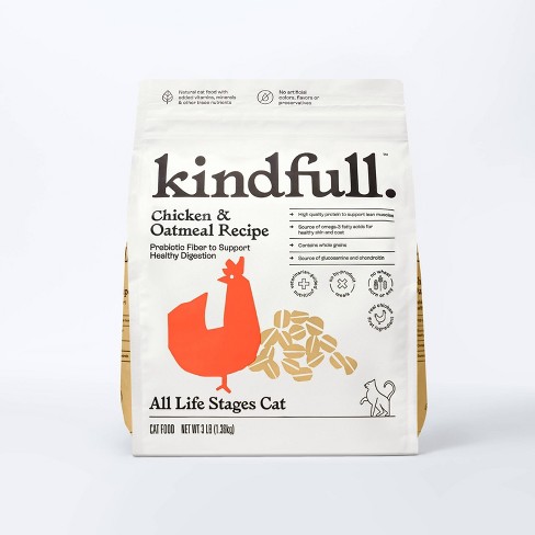 Chicken Oatmeal Recipe Dry Cat Food 3lbs Kindfull Target