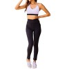 Women's Crossover Pocket Full Length Leggings - Julia Rose - image 4 of 4