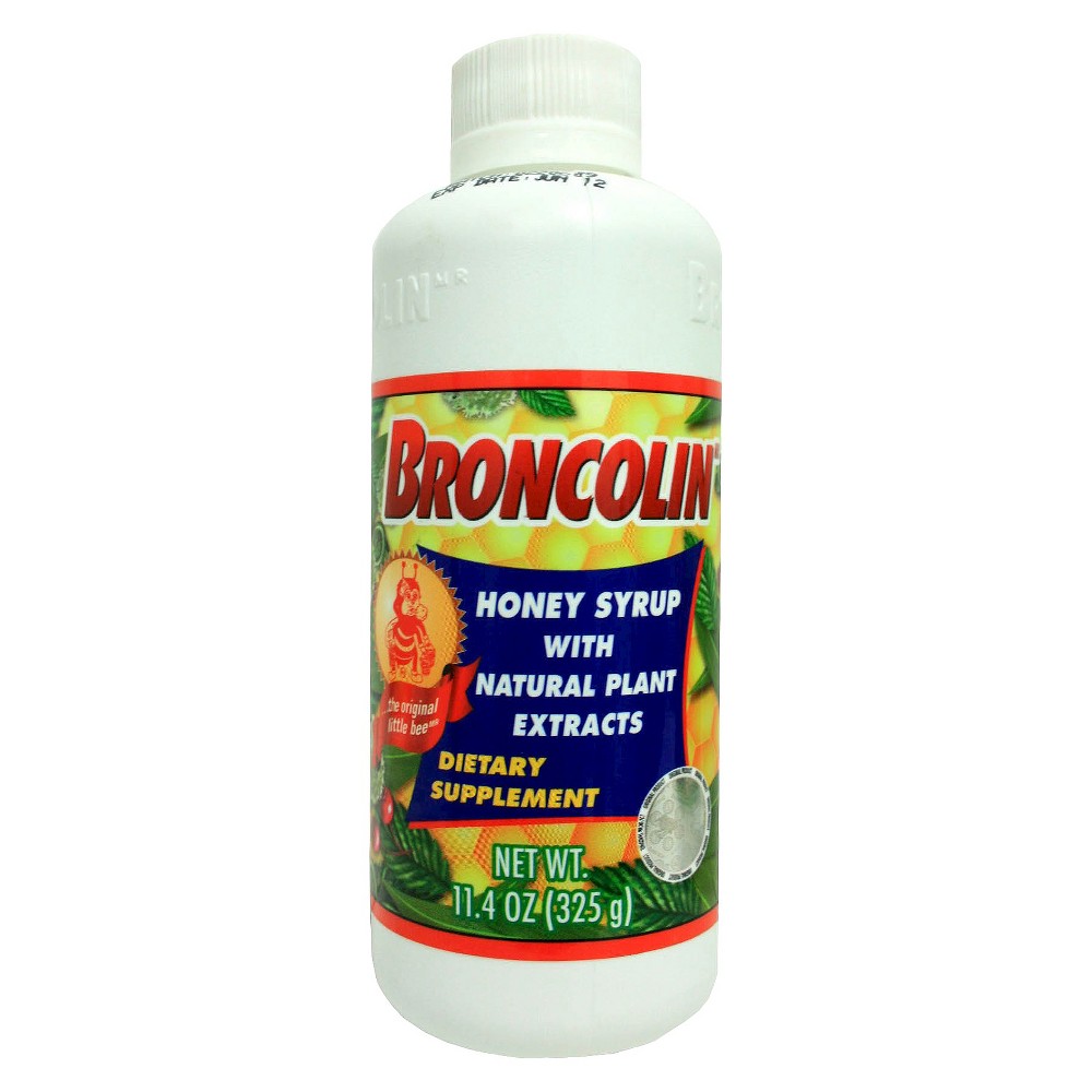 UPC 714706100109 product image for Broncolin Cough & Immune System Honey Syrup with Natural Plant Extracts - 11.4oz | upcitemdb.com