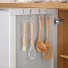 5pcs /Pack S-Shaped Double Hook Stainless Steel Coat And Drawer Door Rear Hook(Stainless Steel Color) - 4 of 4