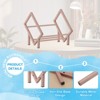 Unique Bargains Stainless Steel Magazine CD Storage Desk Decorative Bookshelf - 3 of 4