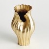 Plum & Post Rosalie Vase Large - Gold Aluminum Decorative Accent - 2 of 4