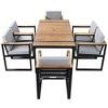 Whisen 7 Pieces Outdoor Dining Set Patio Dining Table and Chair Set with and Removable Cushions - 4 of 4