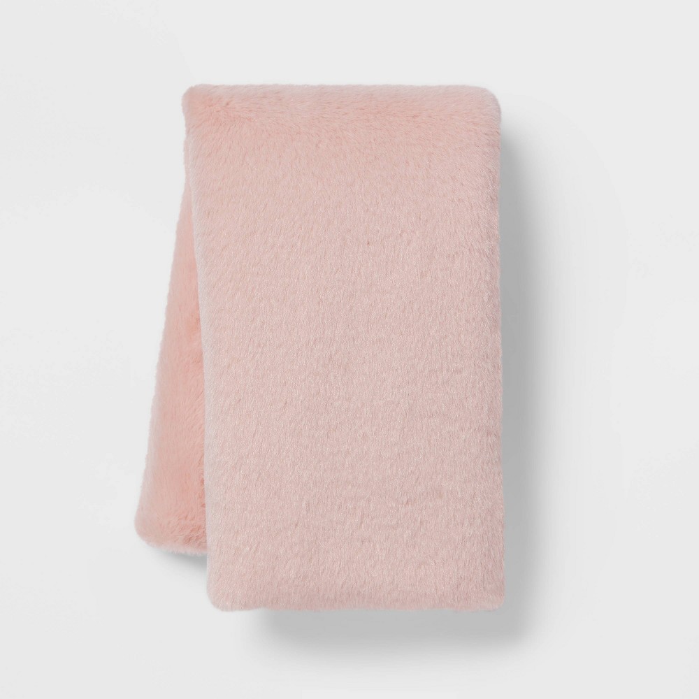 Plush Body Pillow Cover Light Pink - Room Essentials