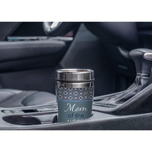 Elanze Designs Mom Of The Year Grey 17 Ounce Stainless Steel Travel Tumbler - 1 of 2