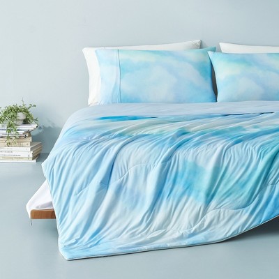 Cozy Bliss Double-Sided Cooling Comforter Set, Silk Smooth Blanket, Soft Breathable Design