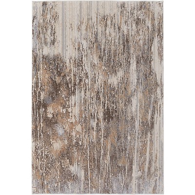 Parker Transitional Abstract Tan/Ivory/Brown Area Rug