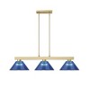 Cobalt Collection Modern Three-Light Billiard Light - 14.25" x 10.5" x 49.5" - 4 of 4