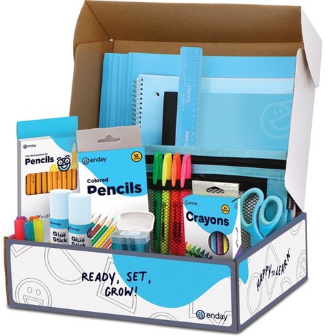 Enday School Kit Color Box, Blue