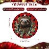Lomsoe Sloth Ornaments for Christmas Tree Ceramic Christmas Ornaments Red Christmas Tree Hanging Decor Christmas Gift Christmas Decor - 2 of 4