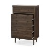 PAGED Dresser for Bedroom Modern Storage Cabinet with Drawers and Metal Rails for Living Room, Hallway - 3 of 4