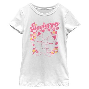 Girl's Pokemon Jigglypuff Retro Music T-Shirt - 1 of 4