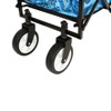 FURNIinspire Outdoor Serving Carts Colorful Collapsible Foldable Wagon Cart Beach Wagon Utility Wagon Grocery Cart 225lbs, Blue, 35.04"*22.44"*38.58" - 4 of 4