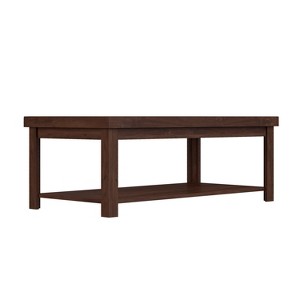 NicBex 48 Inch Rectangle Coffee Table with 2-Tier Storage for Living Room,Bedroom,No Assembly Required - 1 of 4