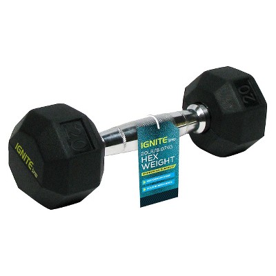 Ignite by SPRI Chrome Dumbbell - 20lbs