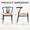 VINGLI Outdoor Dining Chairs Set of 4, Metal Frame Patio Chairs All-Weather Wicker Patio Dining Chairs Yard Chairs for Balcony, Front Porch and Deck - 3 of 4