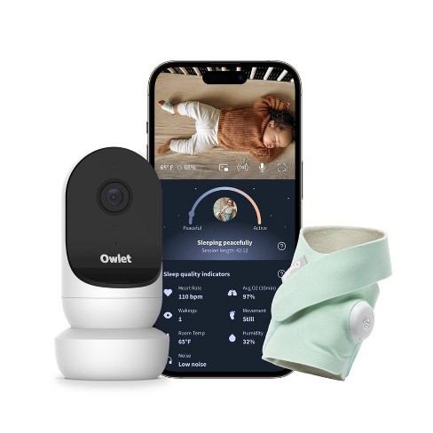 Owlet Dream Duo Smart Baby Monitor - View Hr And Avg O2 As Sleep Quality Indicators : Target