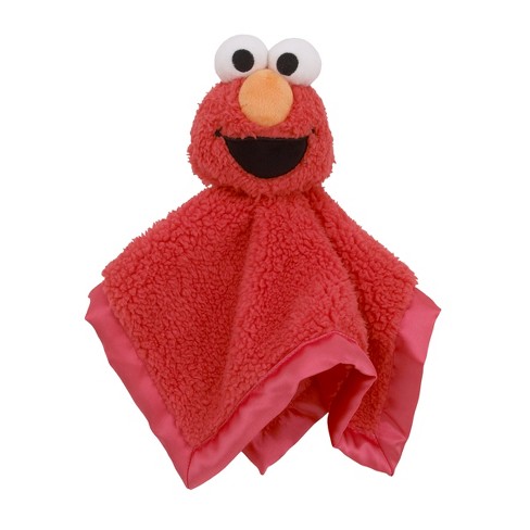 Sesame Street Bright Red Super Soft Elmo Security Blanket