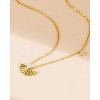 Molenia Shell Pearl Charm Necklace for Women, 14k Gold Plated 925 Sterling Silver Seashell Pendant Beach Necklaces Dainty Summer Birthday Gift for Her - 3 of 4