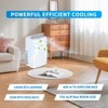 14,000 BTU Portable Air Conditioners, Cools up to 750 Sq. Ft 3-in-1 Movable AC for Room with Dehumidifier Fan Sleep Mode, 24H Timer, Remote Control - 3 of 4