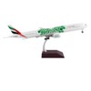 Boeing 777-300ER Commercial Aircraft White with Green Graphics "Gemini 200" Series 1/200 Diecast Model Airplane by GeminiJets - 2 of 4
