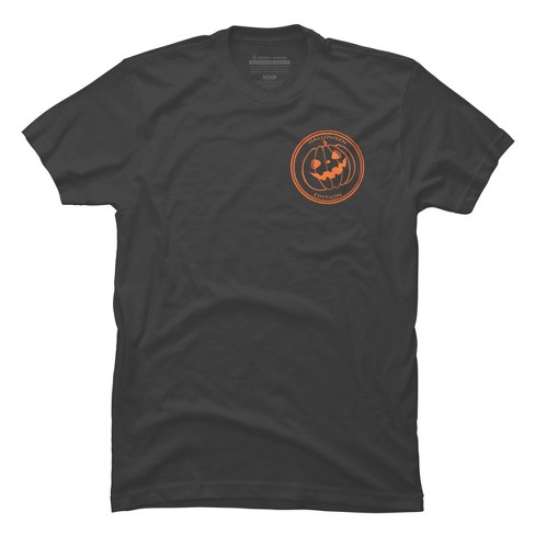 Men's Design By Humans Halloween stamp By Yelllowlion T-Shirt - Charcoal -  X Large