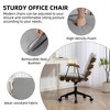 DYHOME Modern 360 Swivel Office Chair, Solid Wood Task Chair with Adjustable Height and Bent Wood - 4 of 4