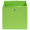 vidaXL Storage Boxes 4 pcs Green 12.6"x12.6"x12.6" Fabric - 3 of 4