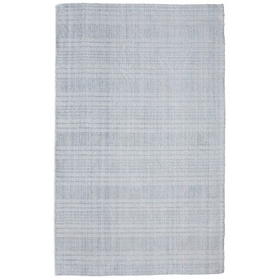 Highview Modern Stripes Ivory/Blue Area Rug