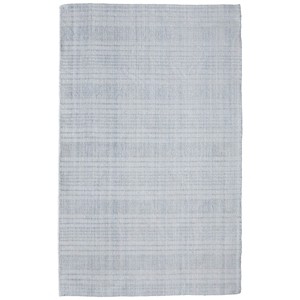 Highview Modern Stripes Ivory/Blue Area Rug - 1 of 4