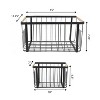 happimess Henley Vintage Farmhouse Handmade Wire Metal Nesting Storage Baskets with Jute Wrapped Handles - 4 of 4