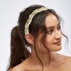 Unique Bargains Women's Rhinestone Pearl Wrap Fabric Faux Pearl Headband - 2 of 4