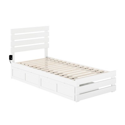 Oxford Bed with Footboard and USB Turbo Charger with 2 Extra Long Drawers - AFI