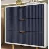 Modern Nightstand with 3 Drawers, Multi-Functional Wooden Side Table with Storage for Bedroom, Living Room, or Hallway – The Pop Home - 3 of 4