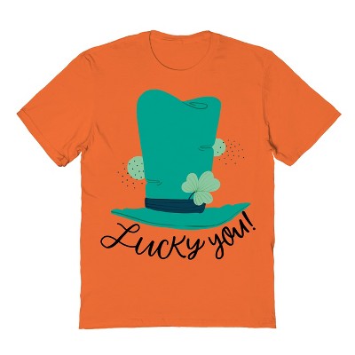 Rerun Island Men's Lucky You! Short Sleeve Graphic Cotton T-Shirt