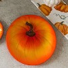 Transpac Glass 12 in Orange Harvest Fused Pumpkin Plate Set of 2 Fall Decorative Trays and Platters - 2 of 4