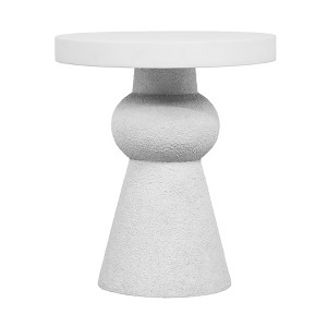 TOV Furniture Lupita White Side Table - 1 of 4