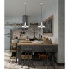 Livex Lighting Metal Shade 1 - Light Chandelier in  Brushed Aluminum - 3 of 4