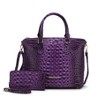 MKF Collection Liora Women's Croc Embossed Tote & Wallet Set Functional by Mia K - 2 of 4