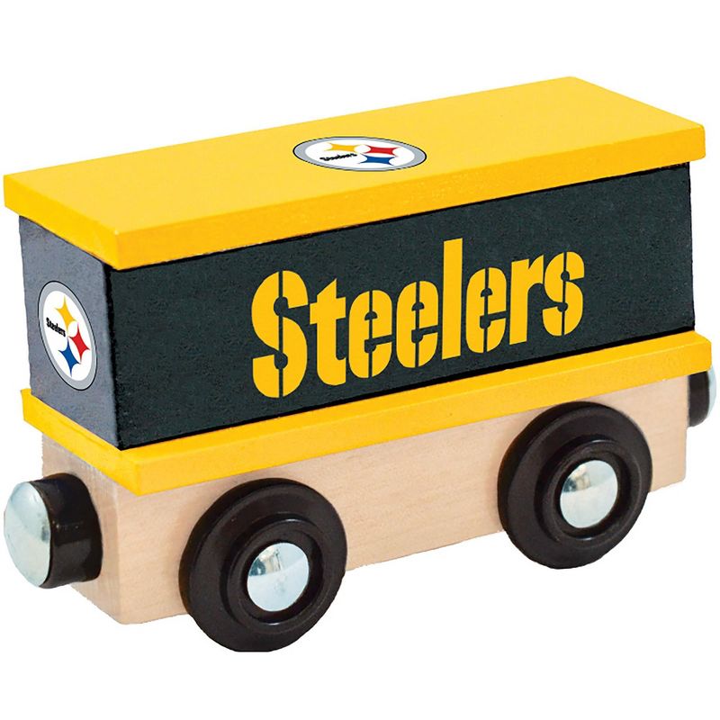 MasterPieces Wood Train Box Car - NFL Pittsburgh Steelers, 1 of 6