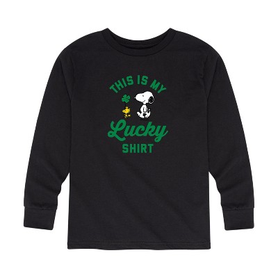 Peanuts St. Patrick's Day Snoopy Lucky Clover T-Shirt - Official Licensed Character Apparel