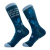 Crazy Dog T-Shirts Women's The Best Thing About My Job Is That My Chair Spins Socks Funny Office Work Joke Footwear - 2 of 4