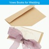 Unique Bargains Wedding Vows Books Ribbon Card 6.7x4.7 Inch 2 Pcs - 3 of 4