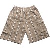 Shaka Wear Men's Cargo Shorts, Relaxed Fit, Plaid, Elastic Waist - 4 of 4